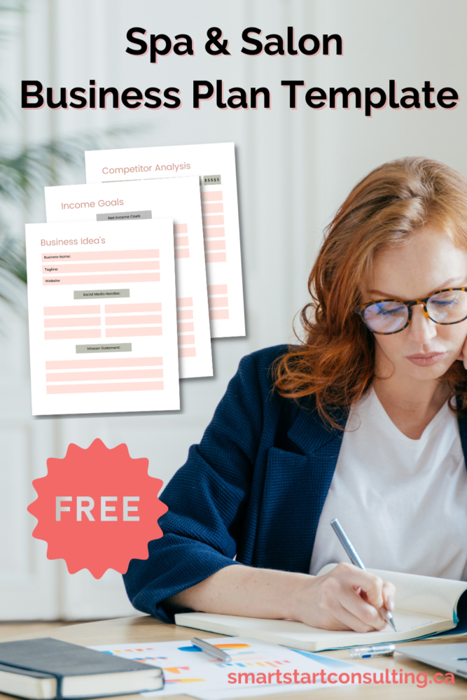 Free business plan template for salons and spas