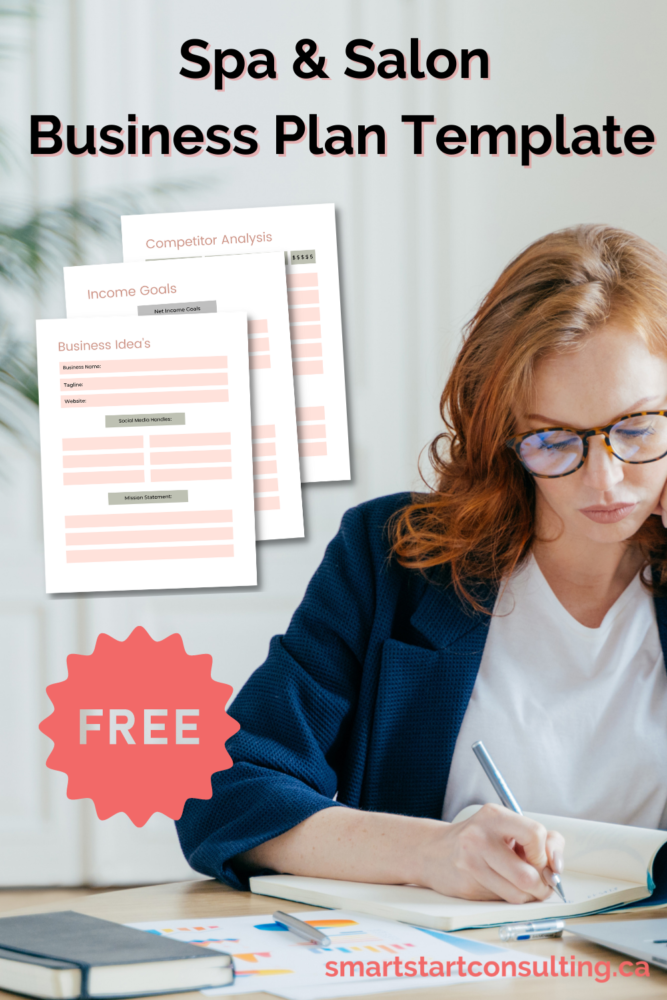 FREE business plan template pdf for estheticians, nail techs, lash techs