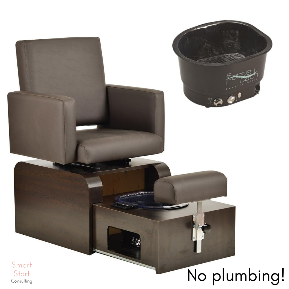 These chairs are ideal for salons with limited space or without specialized plumbing facilities. They're more hygienic, as the lack of pipes reduces the risk of bacterial growth.