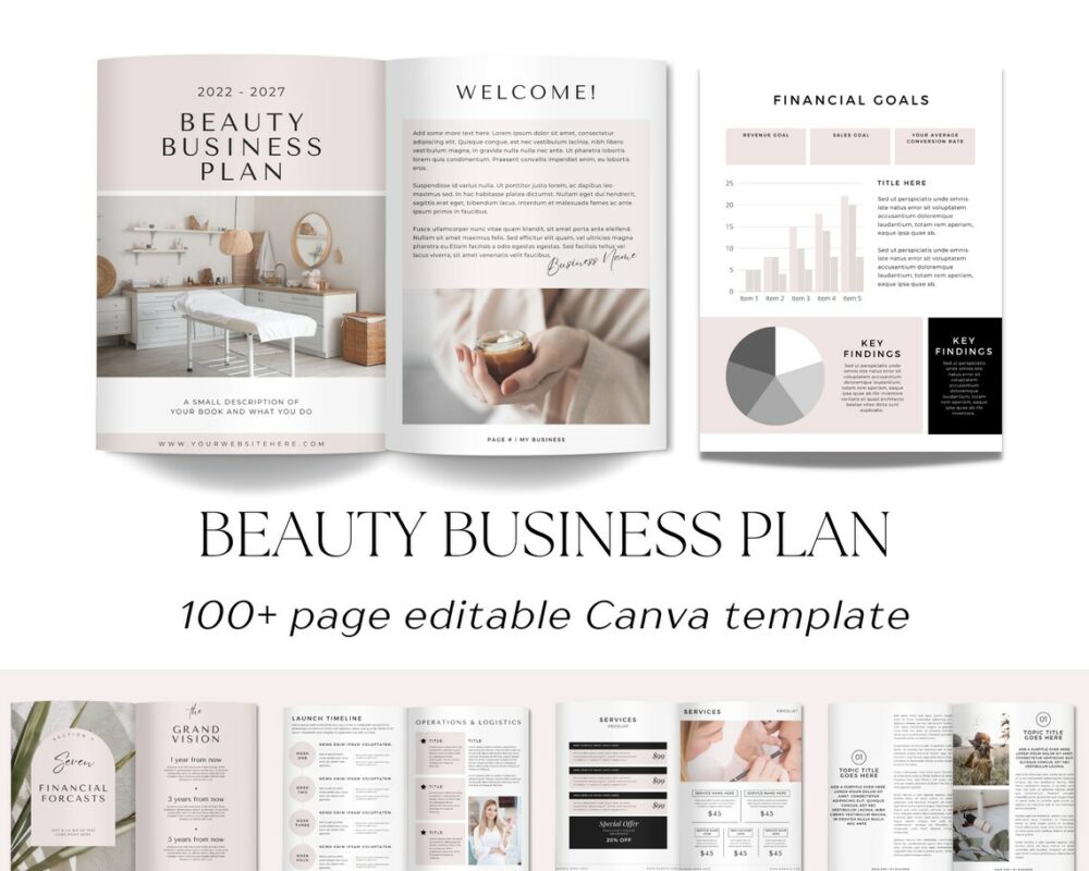 A beauty business plan template