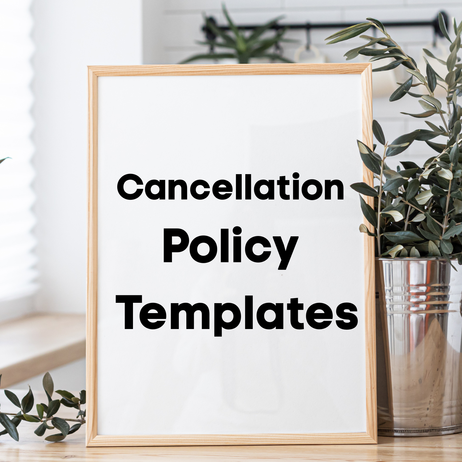 Cancellation posters and templates for salon and spas