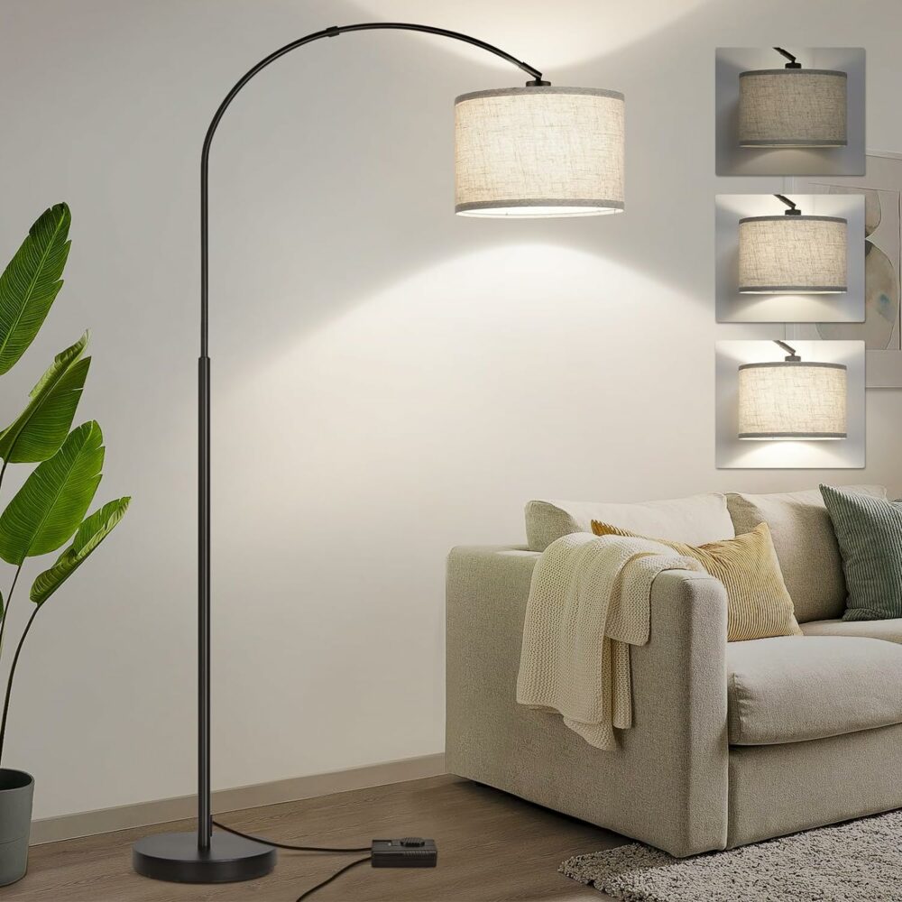 Space saving floor lamp for salon or spas