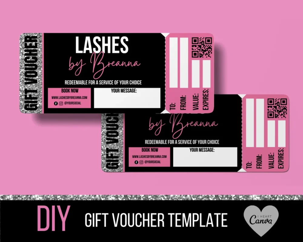 Lashes Gift certificates