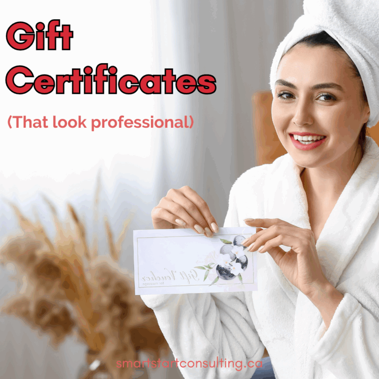 Sell more Gift certificates for salons and spas