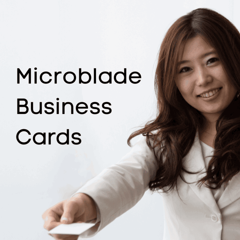 Microblade business cards